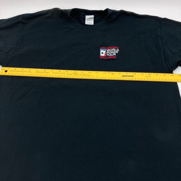 XL Bellagio World Poker Tour T-Shirt, Official Charter Member, Black Tee - Picture 7 of 8